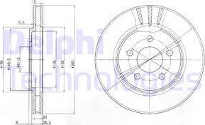 Delphi BG4001 - Disque de frein cwaw.fr