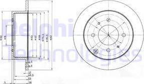 Delphi BG4010 - Disque de frein cwaw.fr