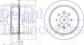 Delphi BG4018 - Disque de frein cwaw.fr