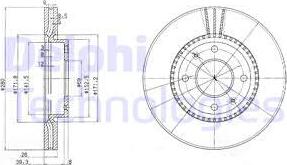 Delphi BG4013 - Disque de frein cwaw.fr