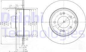 Delphi BG4012 - Disque de frein cwaw.fr