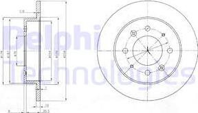 Delphi BG4017 - Disque de frein cwaw.fr