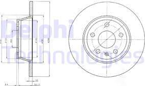 Delphi BG4089 - Disque de frein cwaw.fr