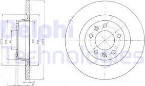 Delphi BG4085 - Disque de frein cwaw.fr