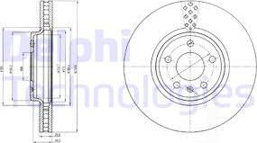 Delphi BG4080 - Disque de frein cwaw.fr