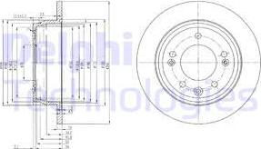 Delphi BG4082 - Disque de frein cwaw.fr