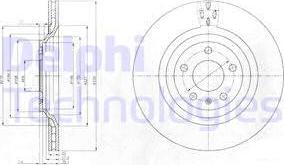 Delphi BG4087 - Disque de frein cwaw.fr