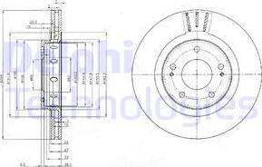 Delphi BG4038 - Disque de frein cwaw.fr