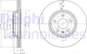 Delphi BG4079C-18B1 - Disque de frein cwaw.fr