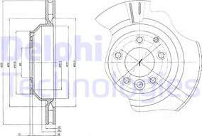 Delphi BG4070 - Disque de frein cwaw.fr