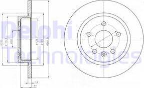 Delphi BG4199 - Disque de frein cwaw.fr