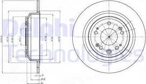 Delphi BG4196C - Disque de frein cwaw.fr