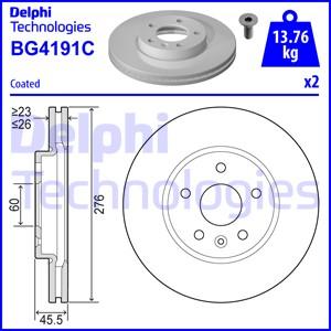 Delphi BG4191C-18B1 - Disque de frein cwaw.fr