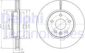 Delphi BG4191 - Disque de frein cwaw.fr