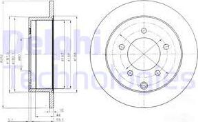 Delphi BG4198 - Disque de frein cwaw.fr