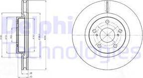 Delphi BG4192 - Disque de frein cwaw.fr