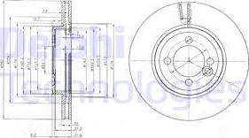 Delphi BG4146C - Disque de frein cwaw.fr