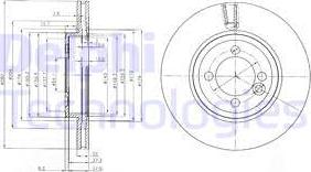 Delphi BG4146 - Disque de frein cwaw.fr