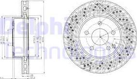 Delphi BG4142C - Disque de frein cwaw.fr