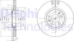 Delphi BG4150 - Disque de frein cwaw.fr