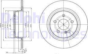 Delphi BG4153C - Disque de frein cwaw.fr