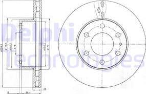 Delphi BG4100 - Disque de frein cwaw.fr