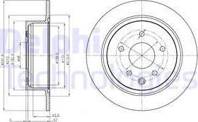 Delphi BG4108 - Disque de frein cwaw.fr