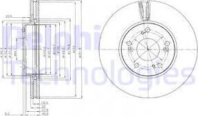 Delphi BG4119 - Disque de frein cwaw.fr