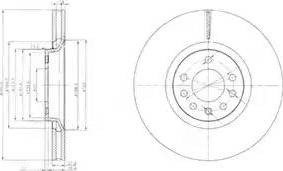 Delphi BG4110 - Disque de frein cwaw.fr