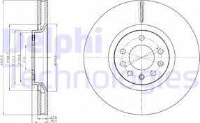 Delphi BG4185C - Disque de frein cwaw.fr