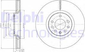 Delphi BG4185 - Disque de frein cwaw.fr