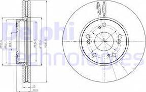 Delphi BG4186C - Disque de frein cwaw.fr