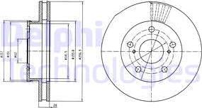 Delphi BG4181 - Disque de frein cwaw.fr