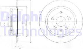 Delphi BG4188-C - Disque de frein cwaw.fr