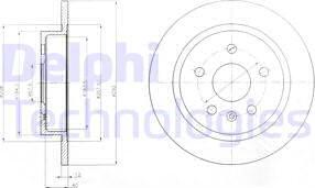 Delphi BG4188 - Disque de frein cwaw.fr