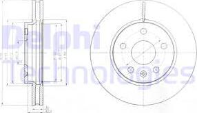 Delphi BG4187 - Disque de frein cwaw.fr