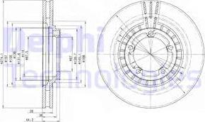 Delphi BG4134 - Disque de frein cwaw.fr