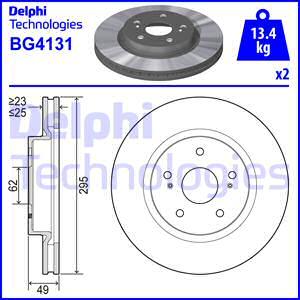 Delphi BG4131 - Disque de frein cwaw.fr