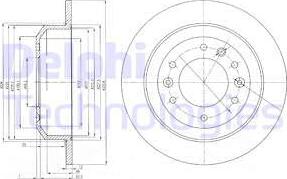 Delphi BG4138 - Disque de frein cwaw.fr