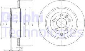 Delphi BG4124 - Disque de frein cwaw.fr