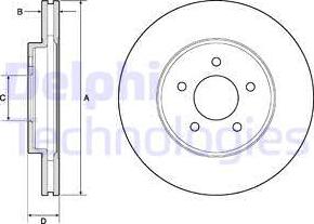 Delphi BG4120 - Disque de frein cwaw.fr