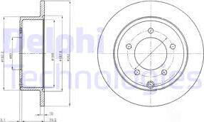 Delphi BG4179 - Disque de frein cwaw.fr