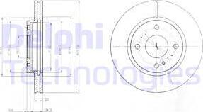 Delphi BG4170 - Disque de frein cwaw.fr