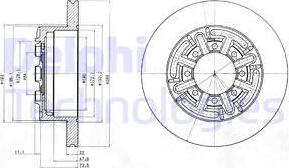 Delphi BG4171 - Disque de frein cwaw.fr