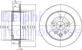 Delphi BG4178 - Disque de frein cwaw.fr