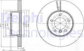 Delphi BG4172C - Disque de frein cwaw.fr