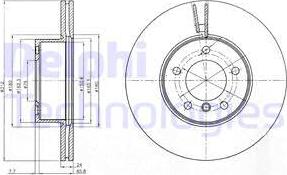 Delphi BG4172 - Disque de frein cwaw.fr