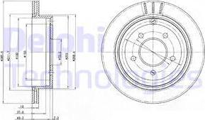 Delphi BG4177 - Disque de frein cwaw.fr