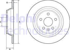 Delphi BG4804C - Disque de frein cwaw.fr