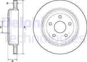 Delphi BG4802C - Disque de frein cwaw.fr